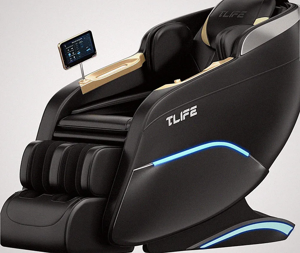 Full Body Shiatsu Massage Chair, Zero Gravity, 12 Auto Modes, Heating, Black