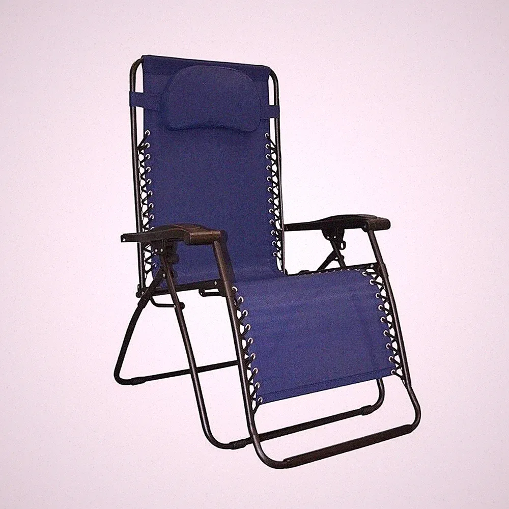 Oversized Zero Gravity Chair, Supports to 330 lbs, Blue, Caravan Sports Infinity